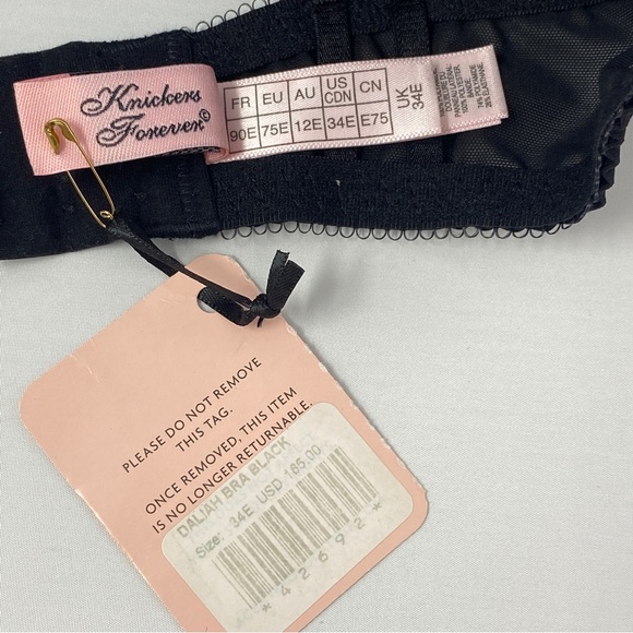 Agent Provocateur Daliah Black Bra NWT $165 - Picture 13 of 16